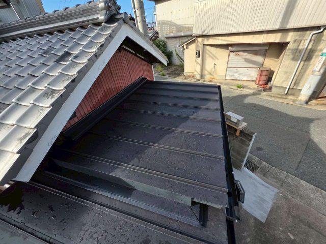 姫路市で立平333による葺き替え